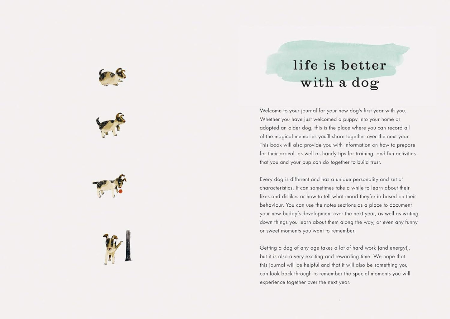My Dog's First Year: A Journal Hardcover Book