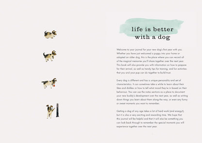 My Dog's First Year: A Journal Hardcover Book