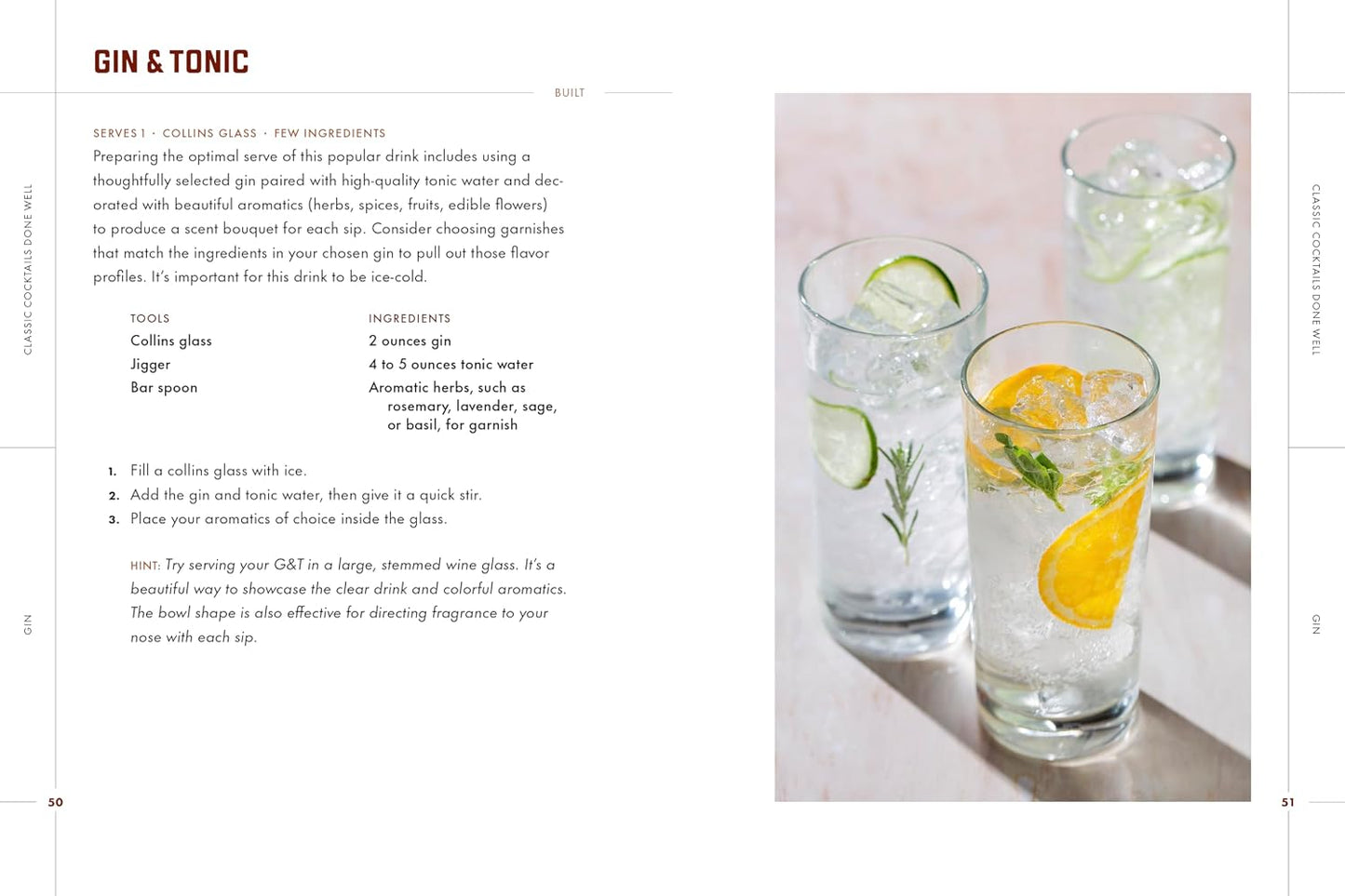 Classic Cocktails Done Well: Tried-and-True Recipes. Hardcover Book