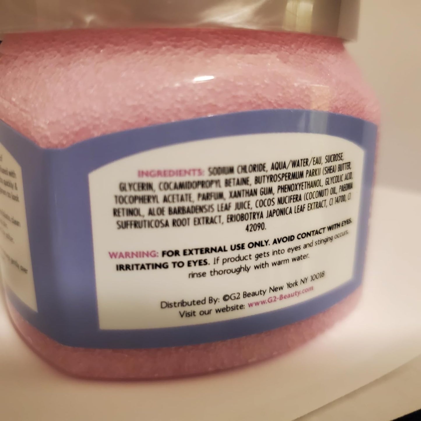Gummy Bear Exfoliating Sugar Scrub with Glycolic Acid + Pink Sugar, Gummy Bear