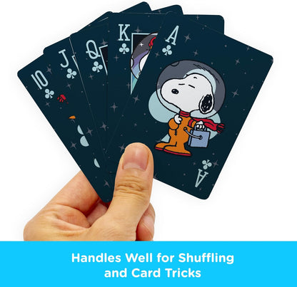 AQUARIUS Peanuts Snoopy in Space - Playing Cards