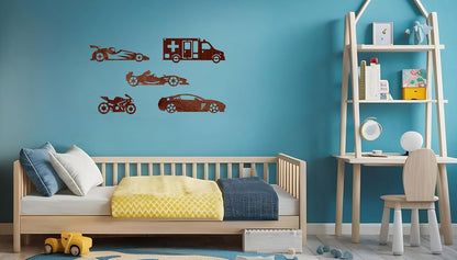 Laser-Cut Natural Wood Cutout Wall Art | Nursery Decor | Wooden DIY Craft