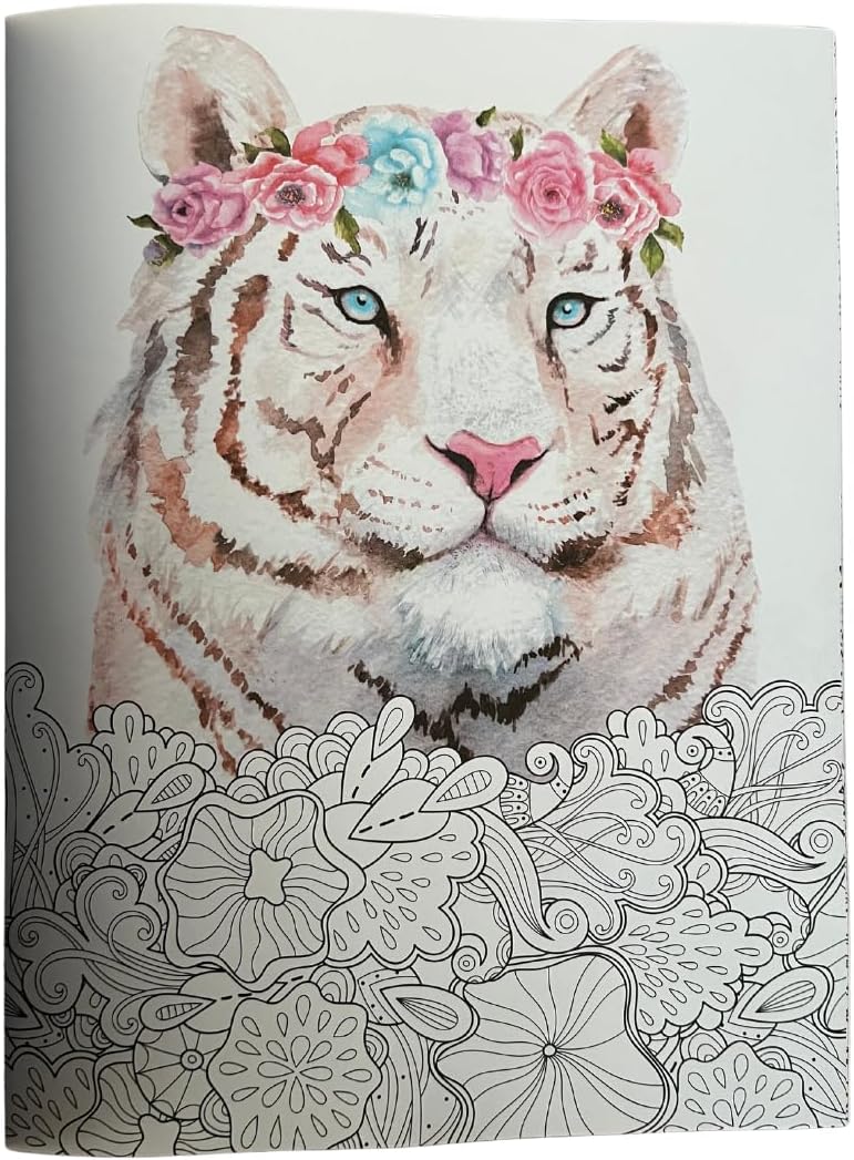 The Illustrated Coloring Book, 16 Sheets - Blue Skunk