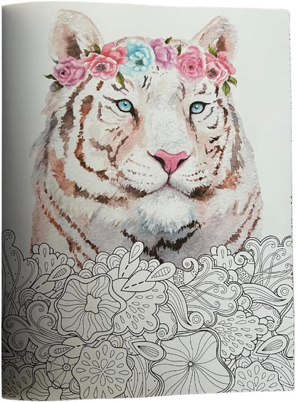 The Illustrated Coloring Book, 16 Sheets - Blue Skunk