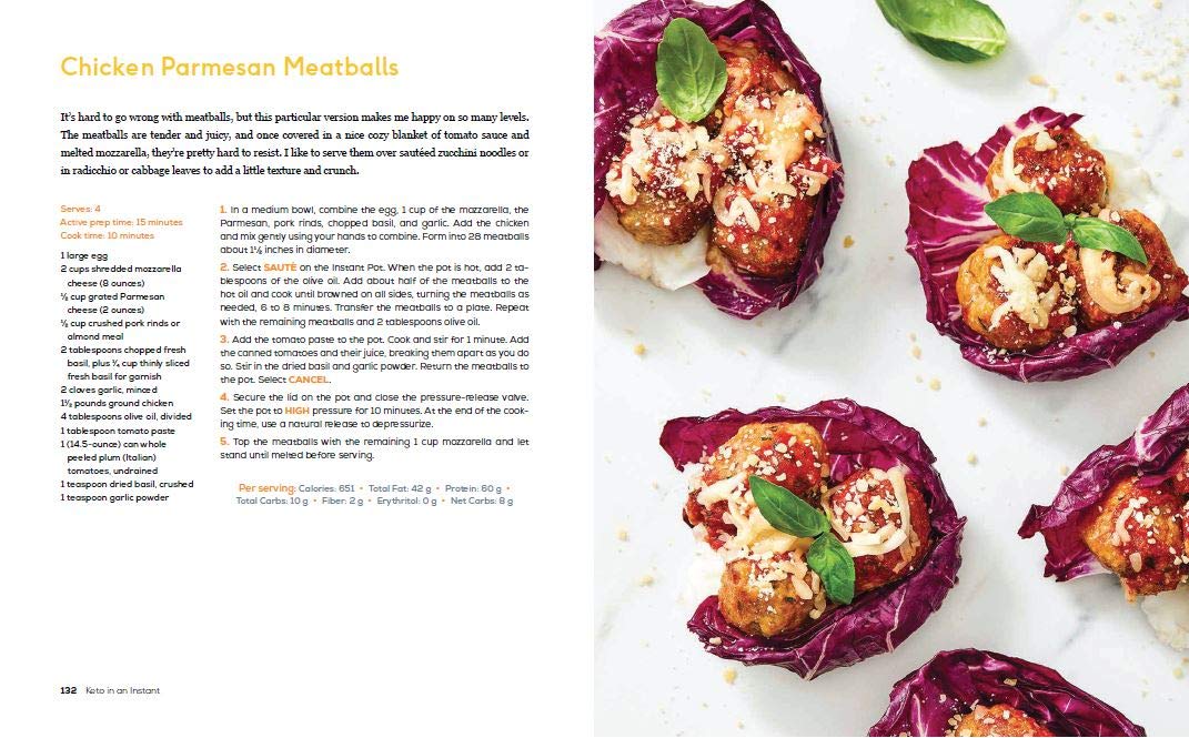 Keto in an Instant: More Than 80 Recipes for Quick . Cookbook