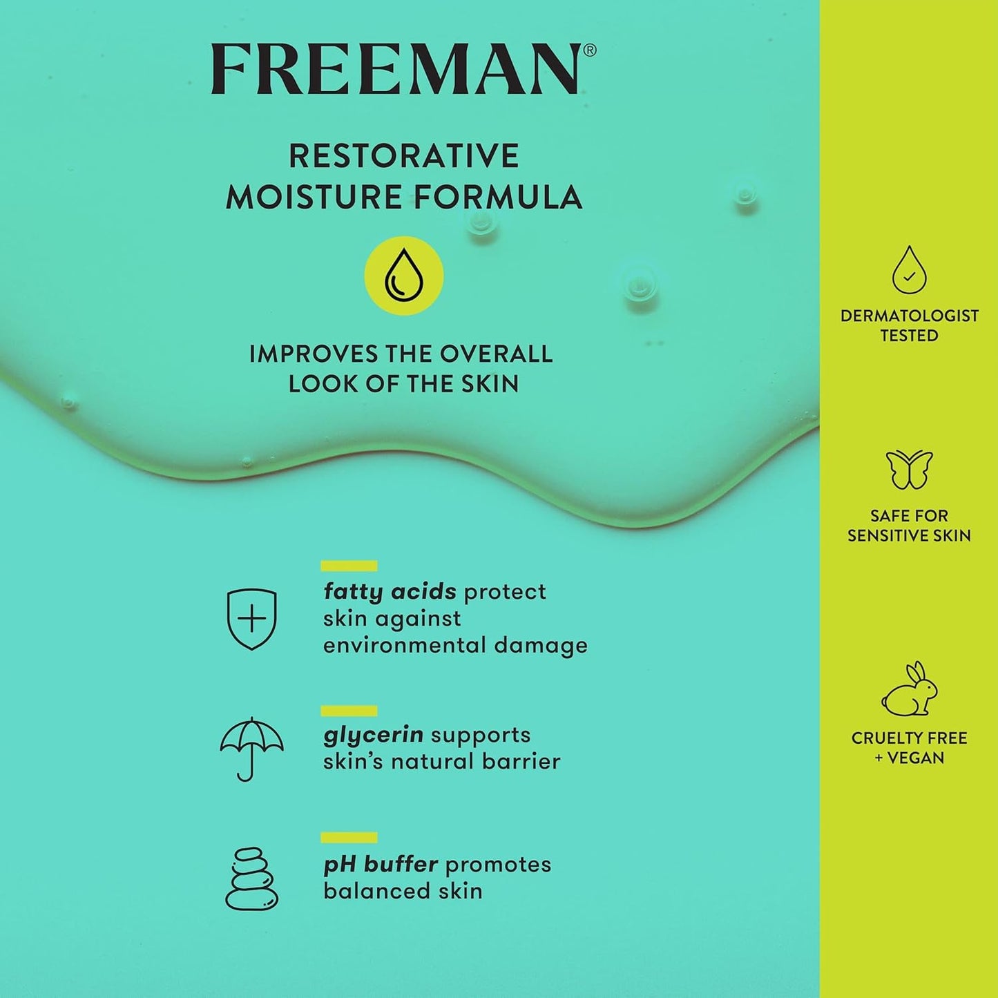 Freeman Exfoliator + Cleanser, Exfoliating Face Wash Infused With Oatmeal