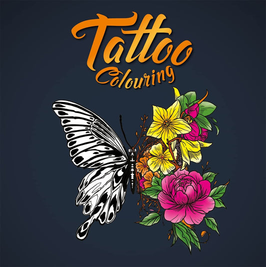 Tattoo Colouring Paperback Book