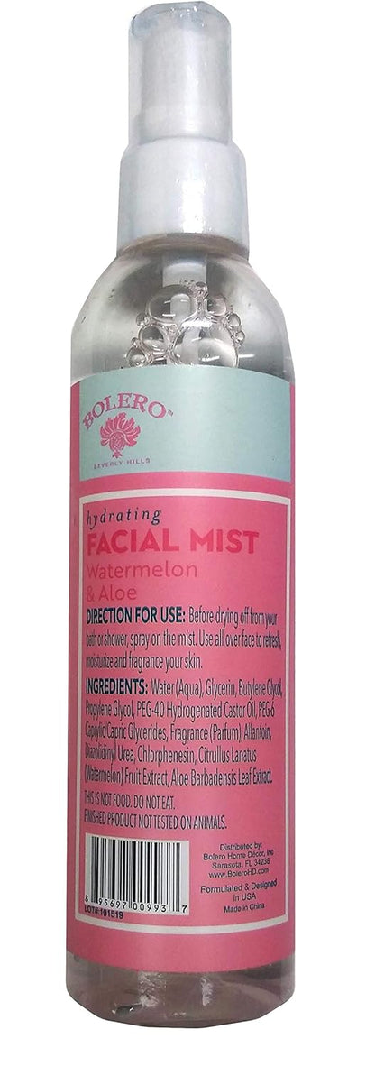 Hydrating Facial Mist Watermelon and Aloe 4fl oz 118ml