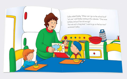 Caillou: Accidents Happen, The Dinosaur Museum, The School Bus and Puts Away His Toys - Book