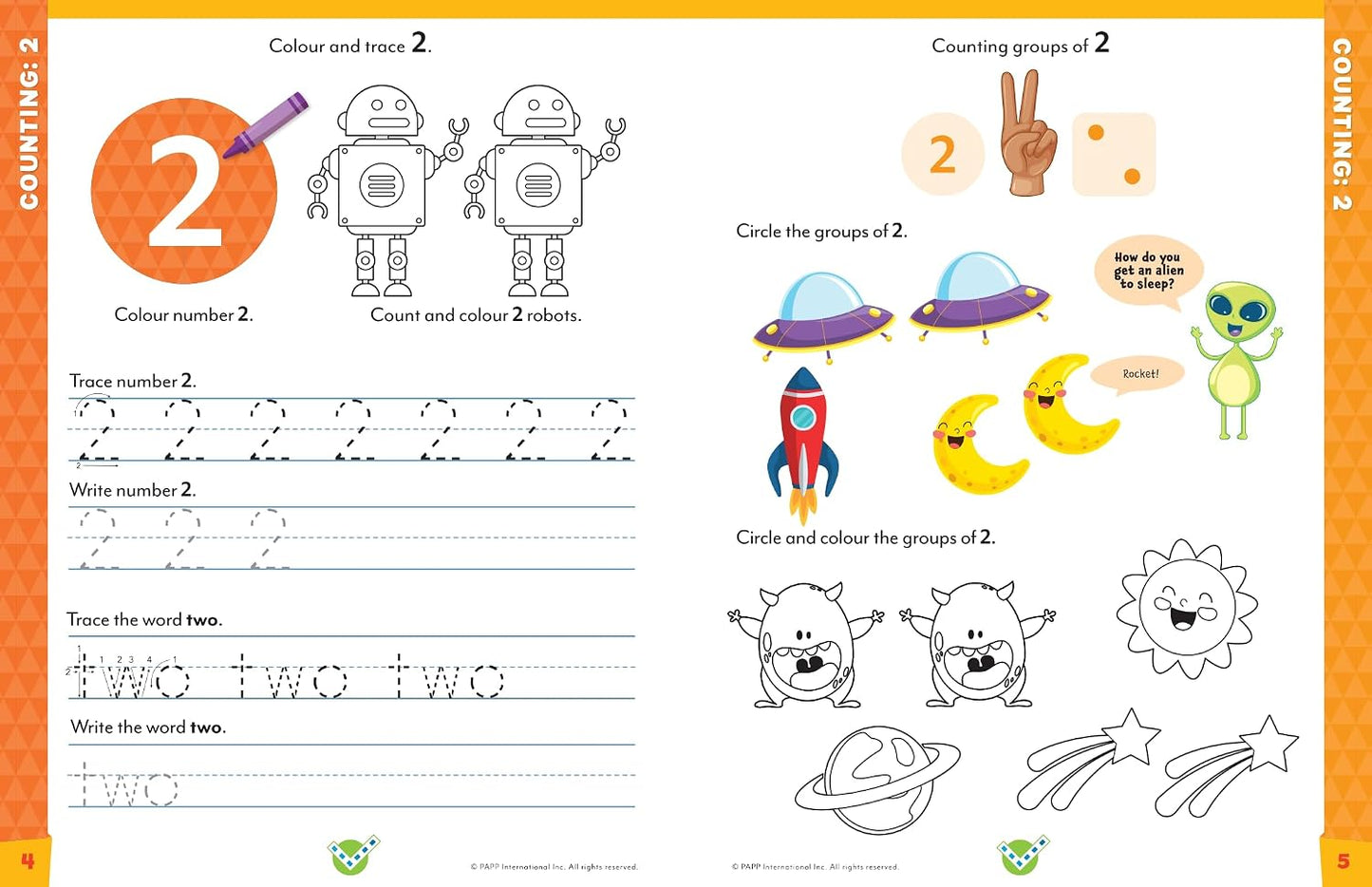 Head Start Math Head Workbooks: Ages 3-4 - Preschool Prep with Sticker Sheet