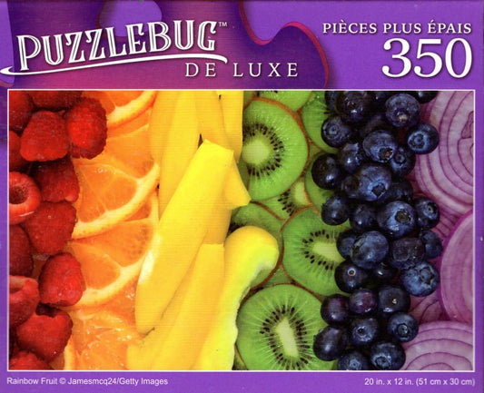 Rainbow Fruit - 350 Pieces Deluxe Jigsaw Puzzle