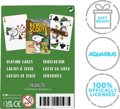 AQUARIUS Snoopy Beagle Scouts Playing Cards - Deck of Cards - Peanuts