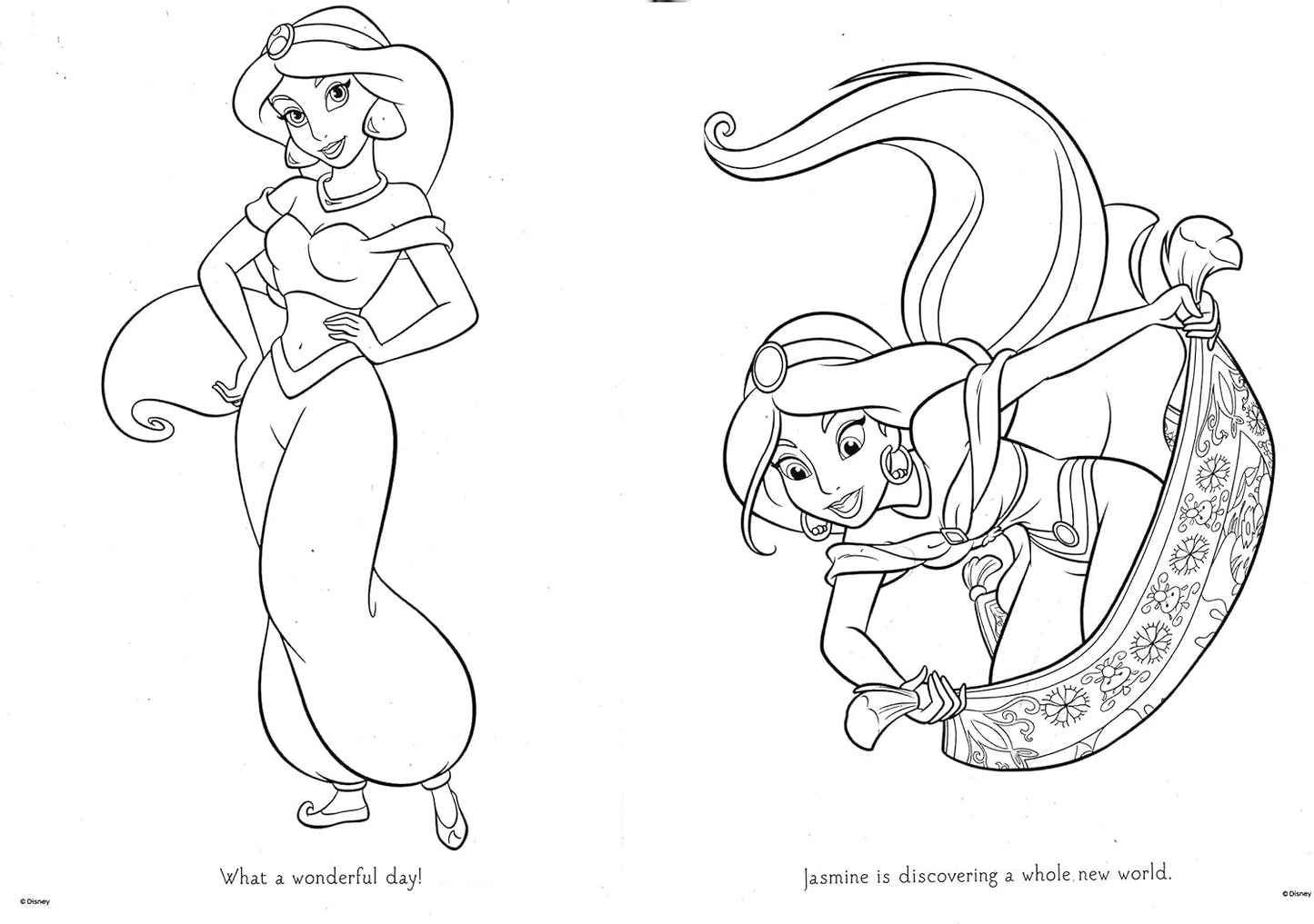 Disney Princess - Jumbo Coloring & Activity Book (Set of 2 Books) v7