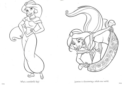 Disney Princess - Jumbo Coloring & Activity Book (Set of 2 Books) v7