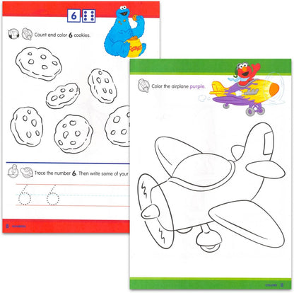 Sesame Street Educational Workbook Set for Toddlers - Bundle with 2 Workbooks