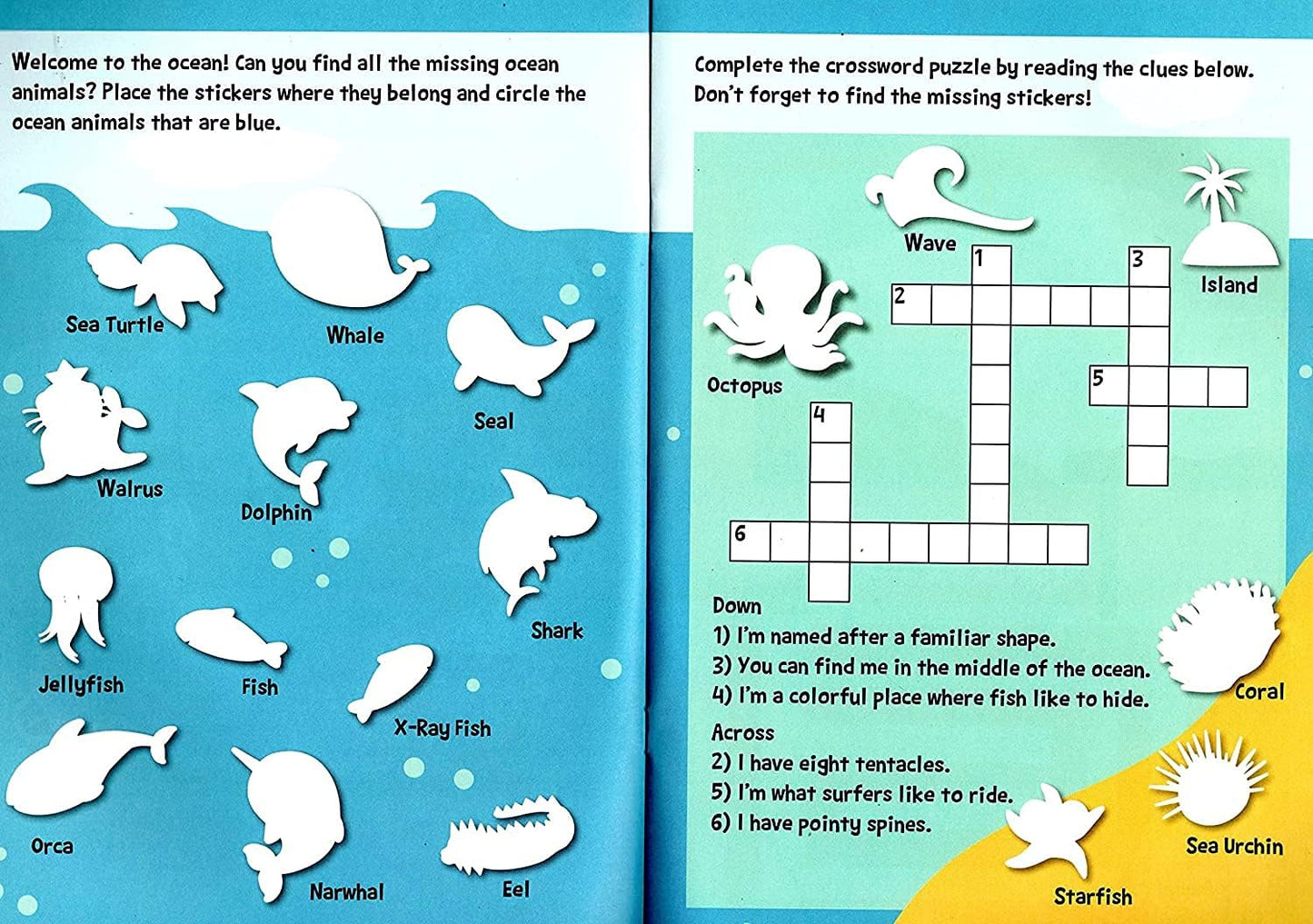Stick-to Learning - First Words, Animals, Treasure Hunt, Dinosaurs - Sticker Book