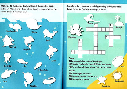Stick-to Learning - First Words, Animals, Treasure Hunt, Dinosaurs - Sticker Book