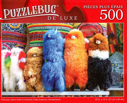 Peruvian Liama Dolls - 500 Pieces Deluxe Jigsaw Puzzle