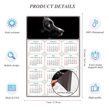 2026 Magnetic Calendar - Today is My Lucky Day (Fade, Tear, and Water Resistant)- Dogs Themed 05