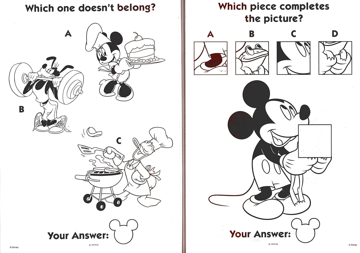 Disney Mickey Friends & Minnie - Jumbo Coloring & Activity Book (Set of 2 Books)
