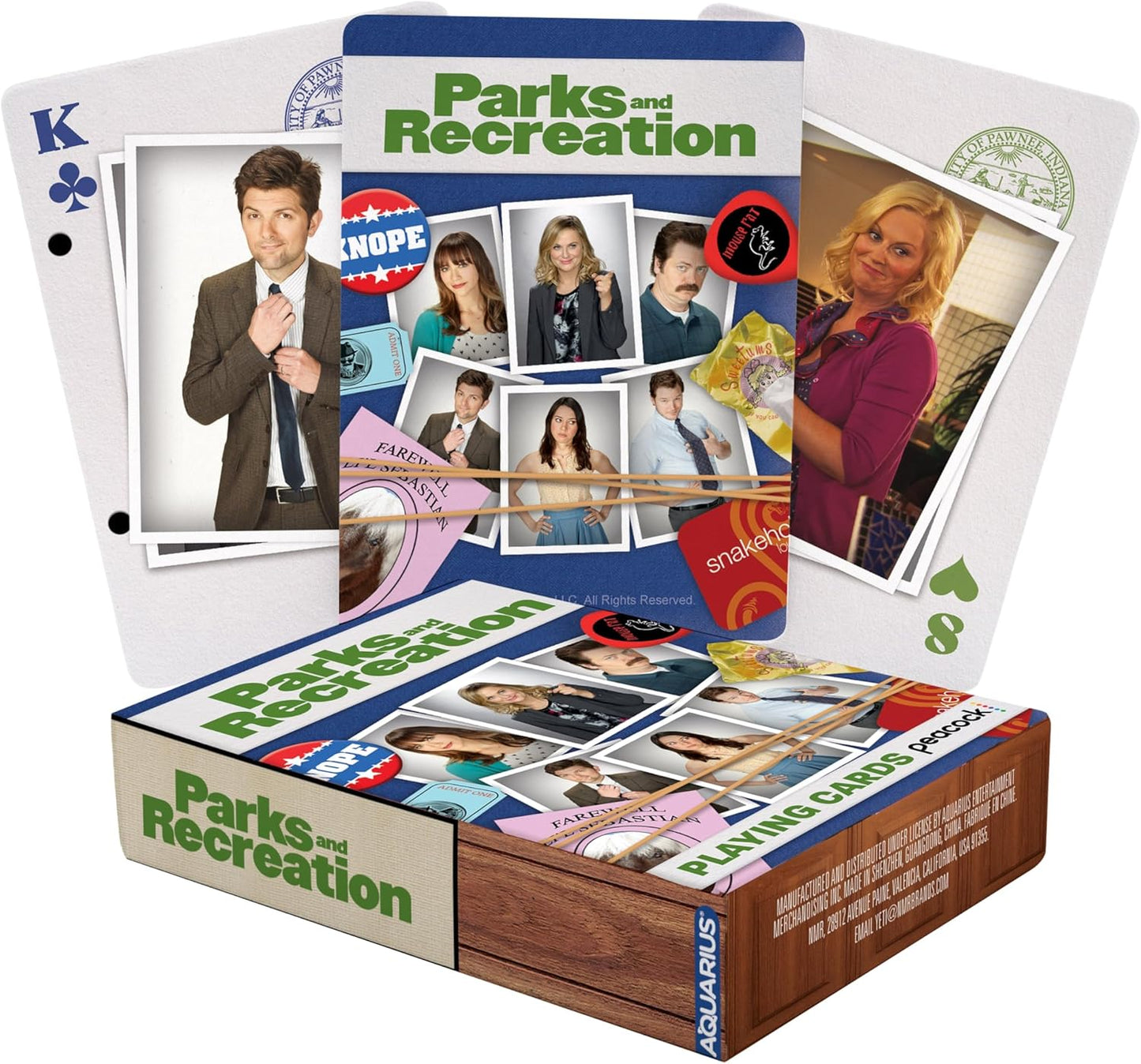 AQUARIUS Parks & Recreation Playing Cards – Parks & Recreation Themed Cards