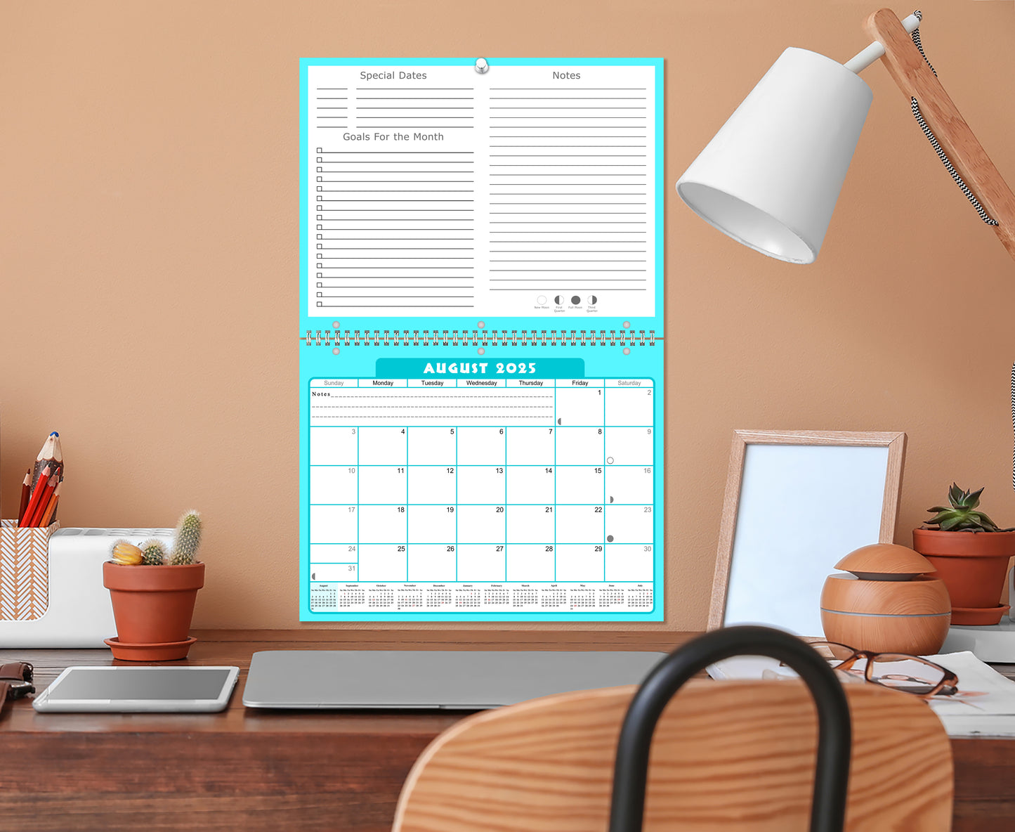 2025 - 2026 Academic Year 12 Months Student Calendar 3-Ring Binder (Edition #06)