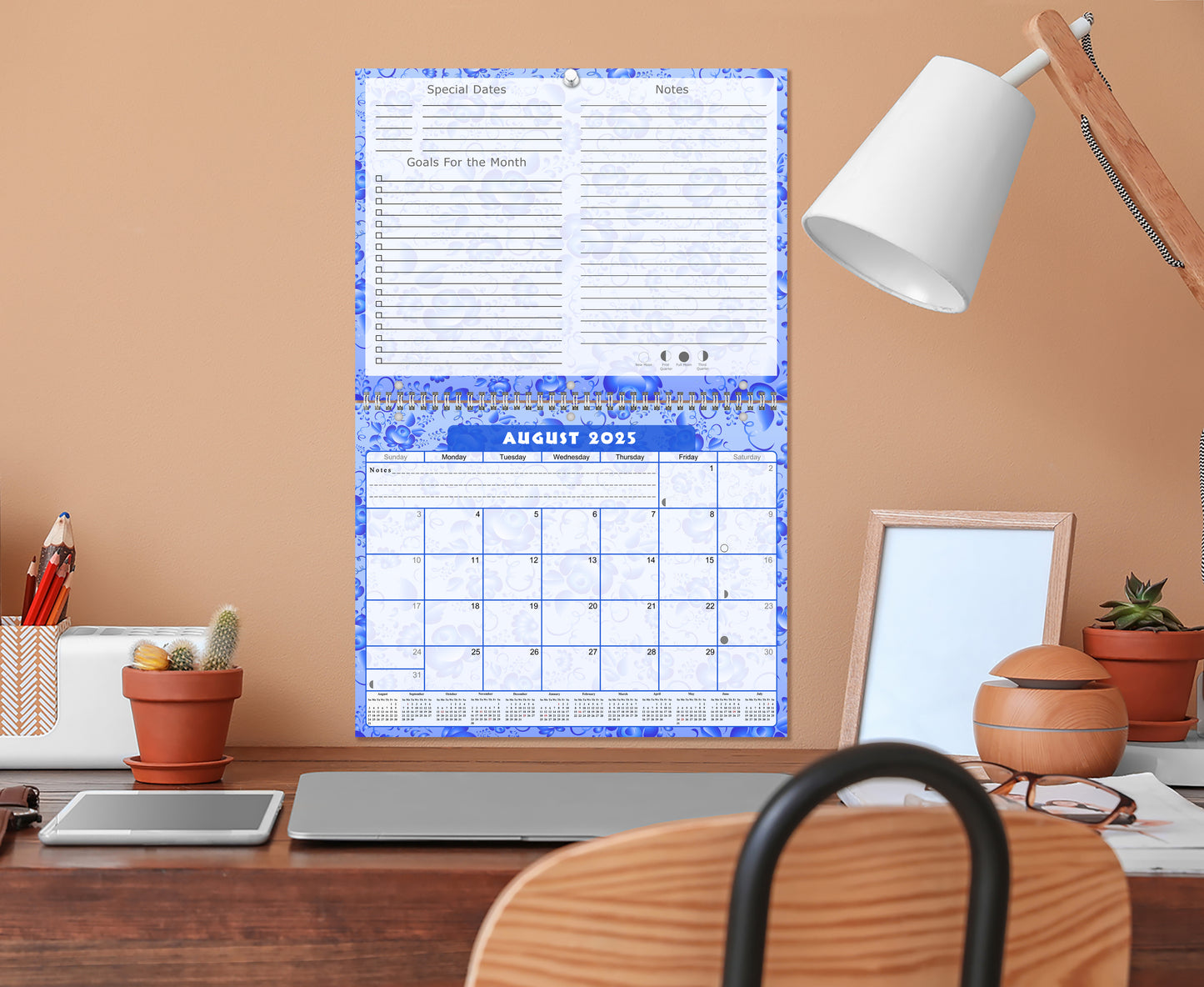 2025 - 2026 Academic Year 12 Months Student Calendar 3-Ring Binder (Edition #024)