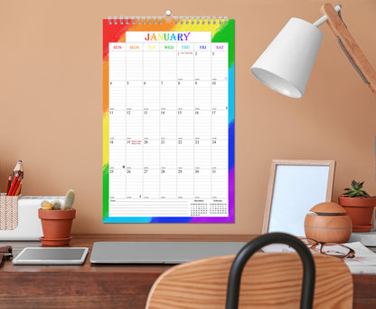 2027 Wall Calendar Spiral-Bound Twin-Wire Binding - 12 Months  07
