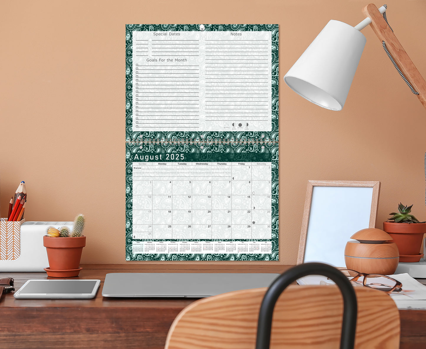 2025 - 2026 Academic Year 12 Months Student Calendar 3-Ring Binder (Edition #025)