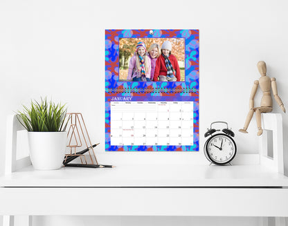 2027 Photo Frame Wall Spiral-bound Calendar (Add Your Own Photos) - 12 Months Desktop/Wall Calendar/Planner - (Edition #03)