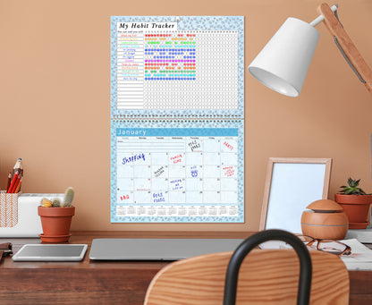 2027 Monthly Desktop/Wall Calendar/Planner - Habit Tracker - (Edition #18)
