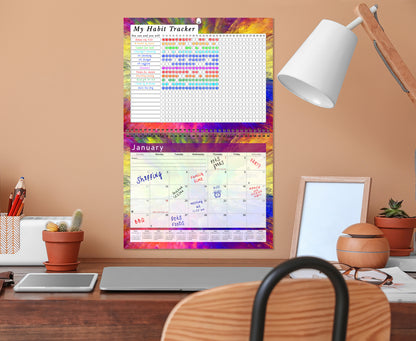 2026 Monthly Desktop/Wall Calendar/Planner - Habit Tracker - (Edition #26)