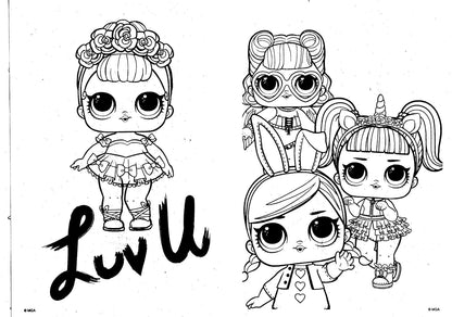 L.O.L. Surprise - Jumbo Coloring & Activity Book - Glam Life