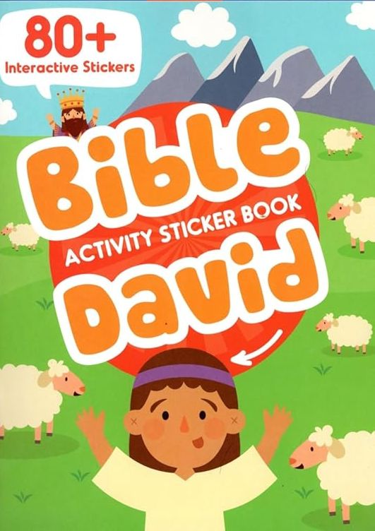 Bible Activity David - Sticker Book Over 80 Stickers v9