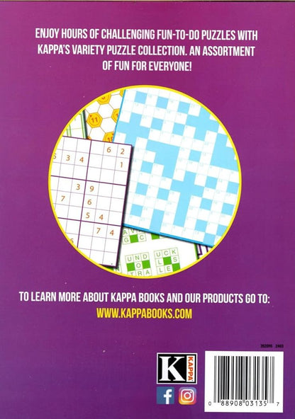 Large Print Variety Puzzle Collection - Over 50 Kinds of Puzzles - Vol.1