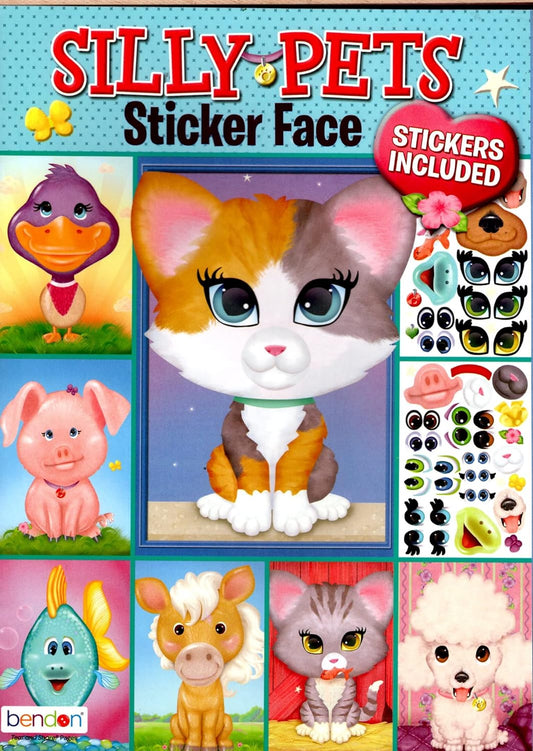 Silly Pets Sticker Face - Sticker Activity Book