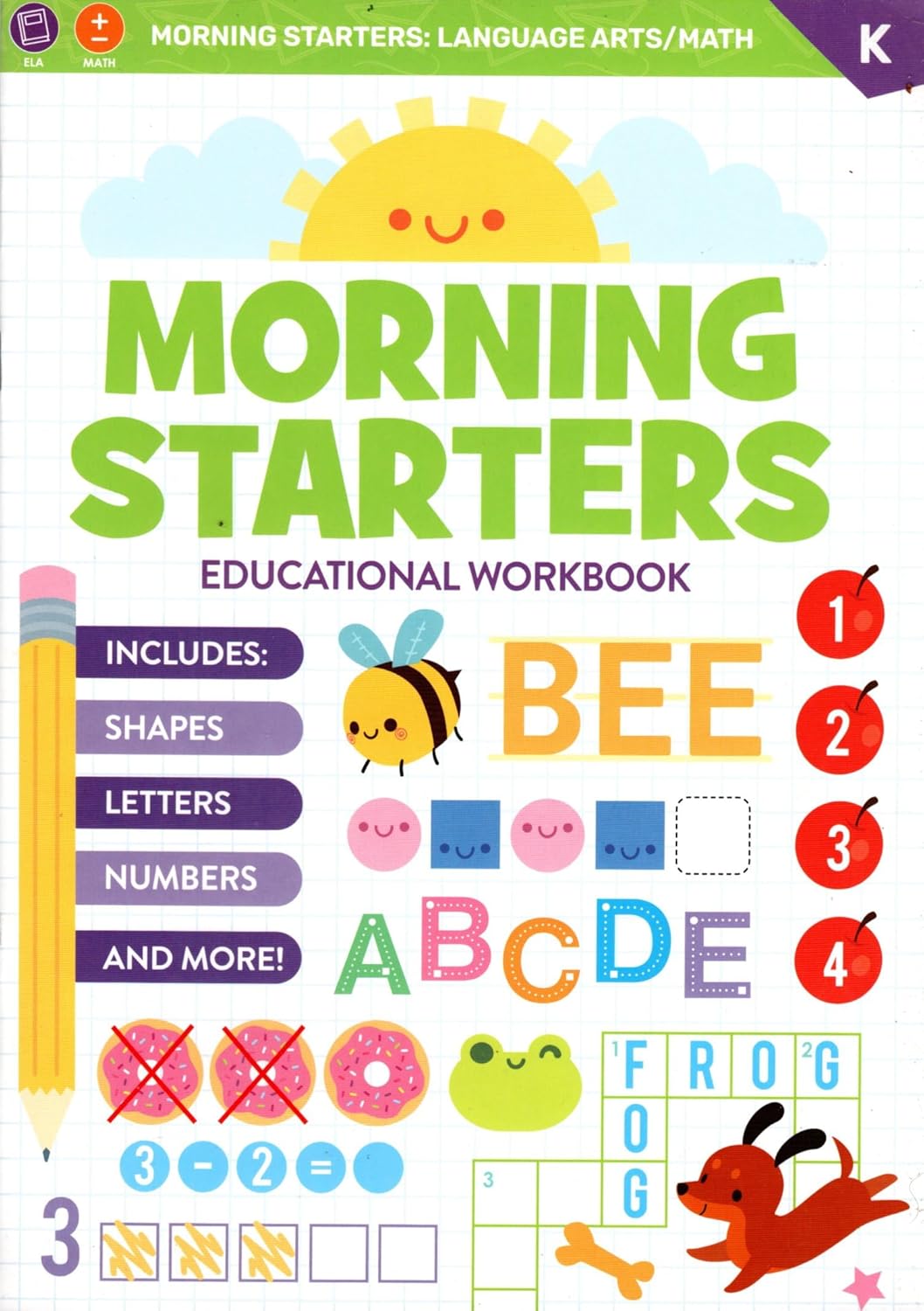 PRE-K & Kindergarten - Morning Starters Educational Workbooks -v19
