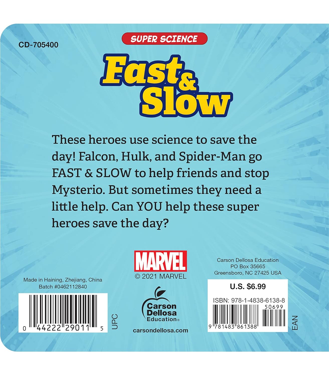 Disney Learning Super Science Fast and Slow Board Book