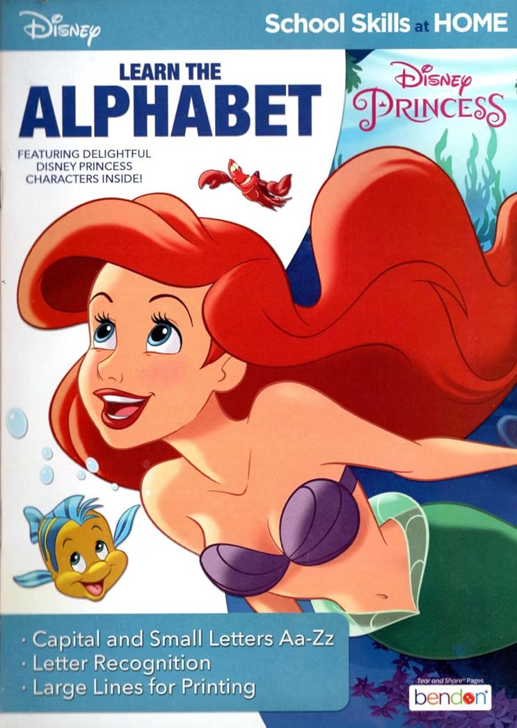 Disney Learning - Princess - Learn The Alphabet - Workbook