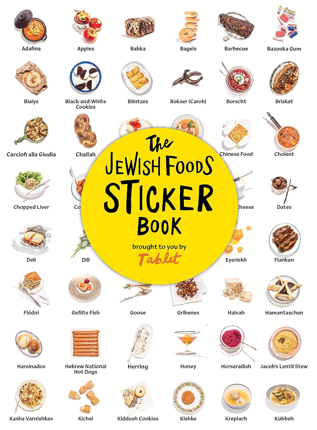 The Jewish Foods Sticker Book. Paperback Book