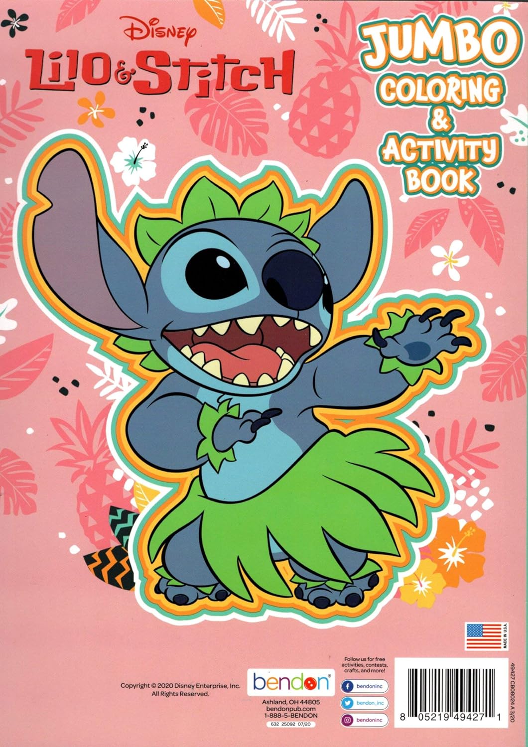 Disney Lilo & Stitch - Jumbo Coloring and Activity Book (Set of 2)