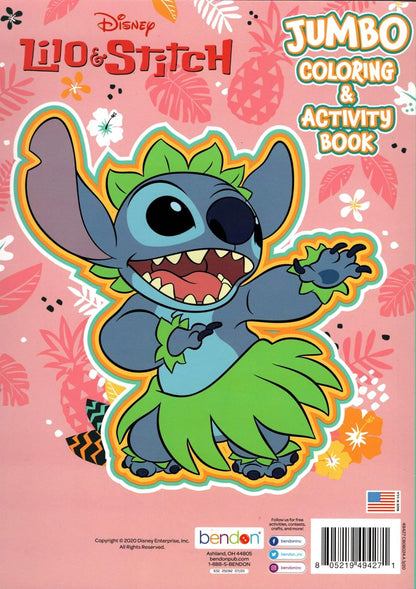 Disney Lilo & Stitch - Jumbo Coloring and Activity Book (Set of 2)