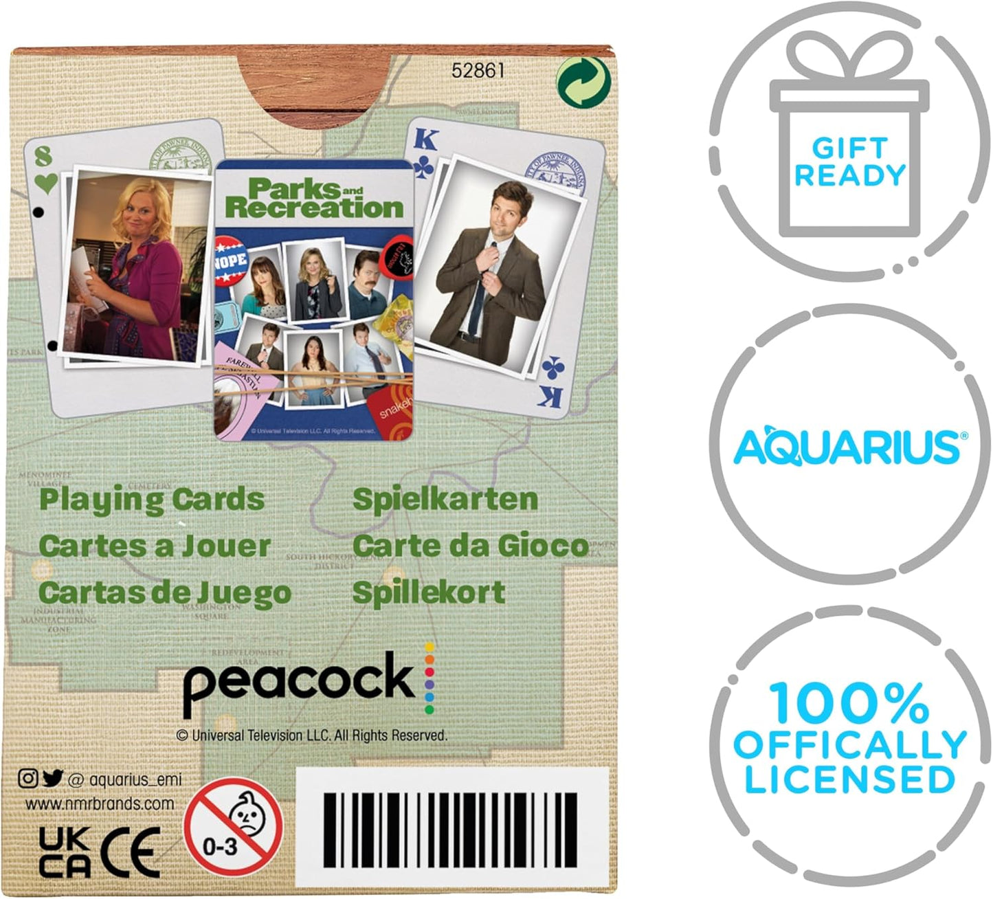 AQUARIUS Parks & Recreation Playing Cards – Parks & Recreation Themed Cards