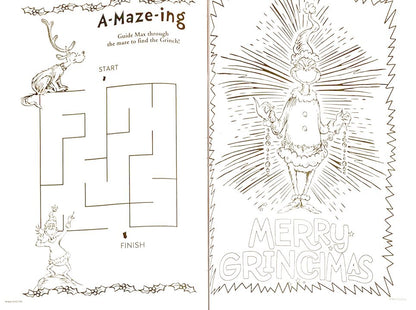Grinch Holiday Christmas Coloring & Activity Book (Set of 2) v2