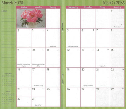 2024-2025 Value Pocket Calendar for Planning, Scheduling, and Organizing (Flowers)