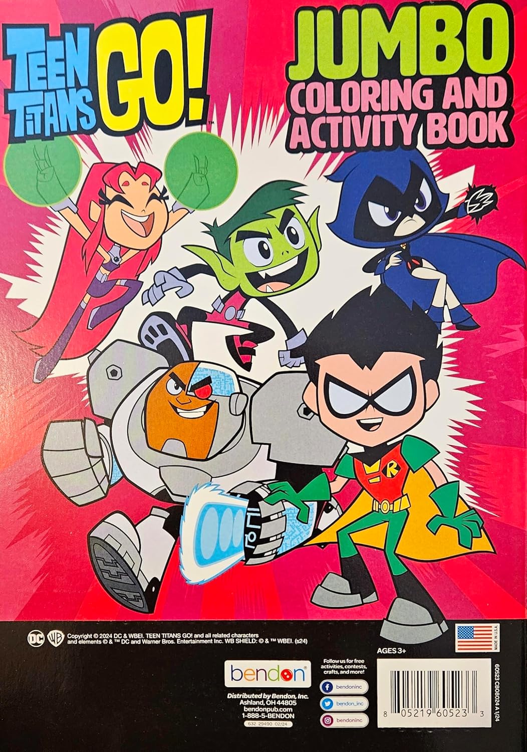 Teen Titans Go Jumbo Coloring and Activity Book
