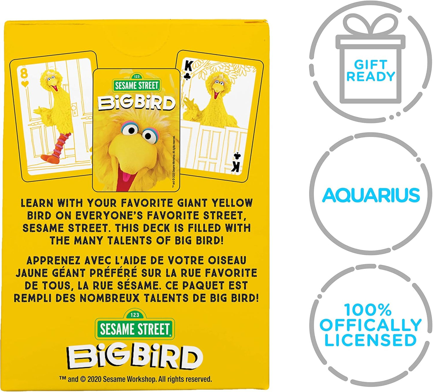 AQUARIUS Sesame Street Big Bird - Playing Cards