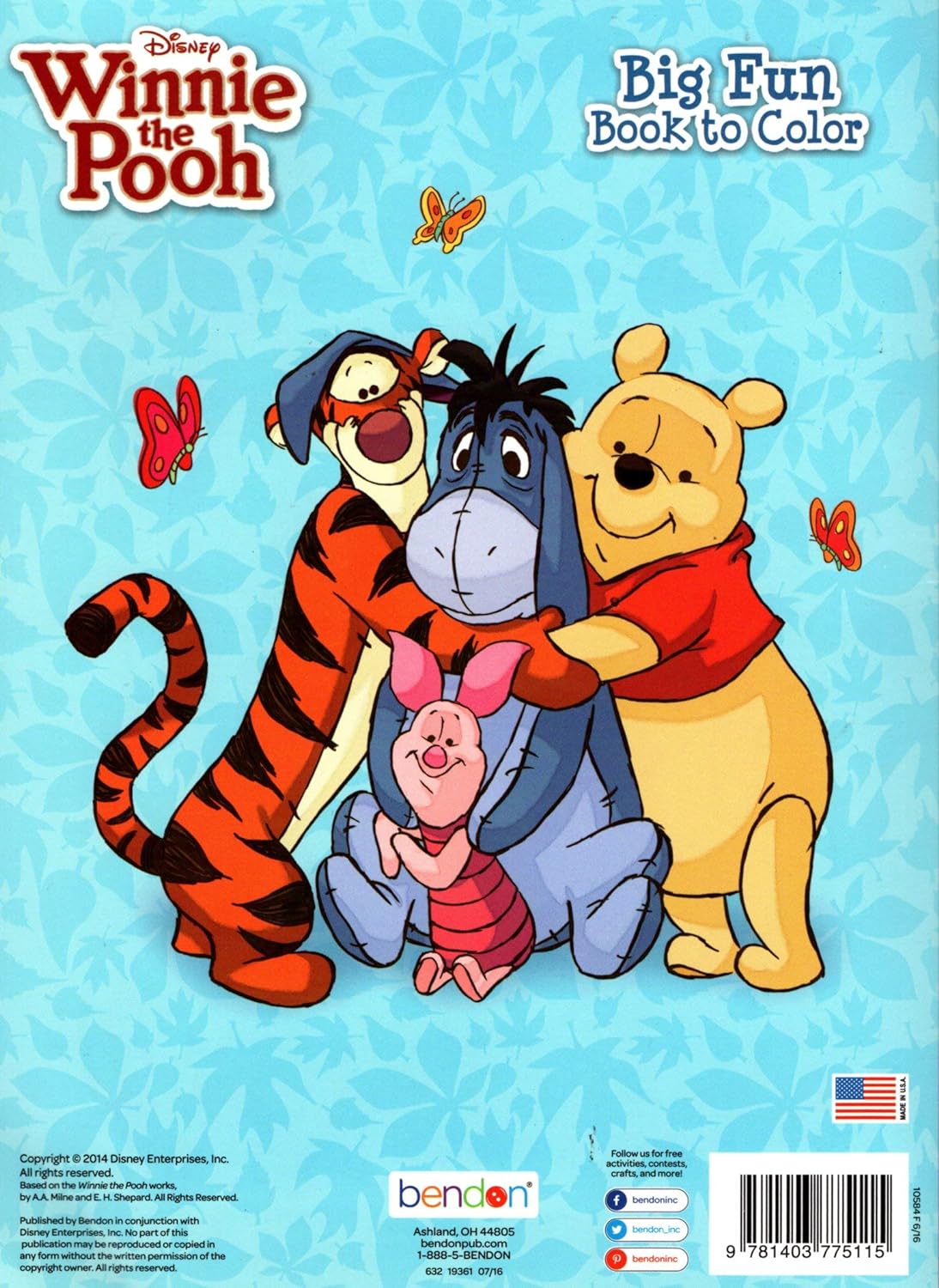 Disney Winnie the Pooh - Big Fun Book to Color