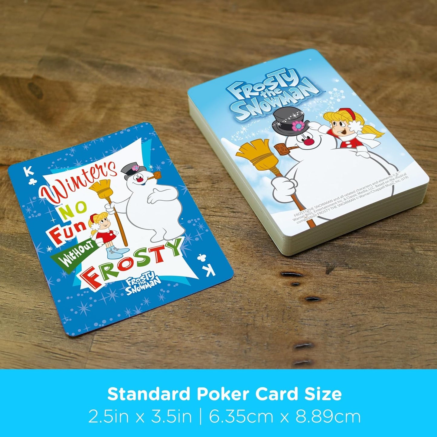 AQUARIUS Frosty the Snowman Playing Cards - Frosty Themed Deck of Cards