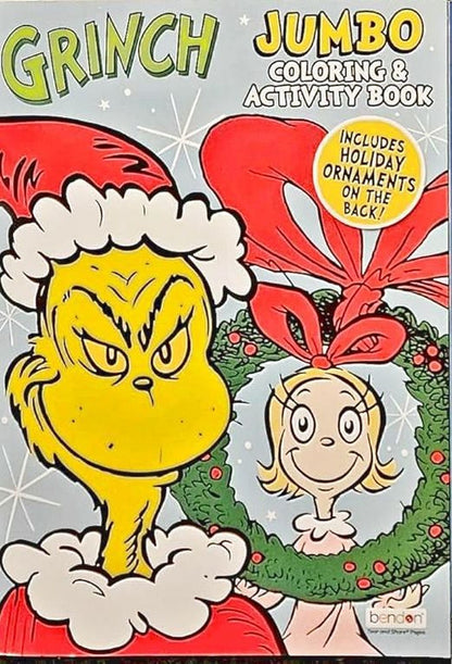 Grinch Holiday Christmas Coloring & Activity Book (Set of 3)